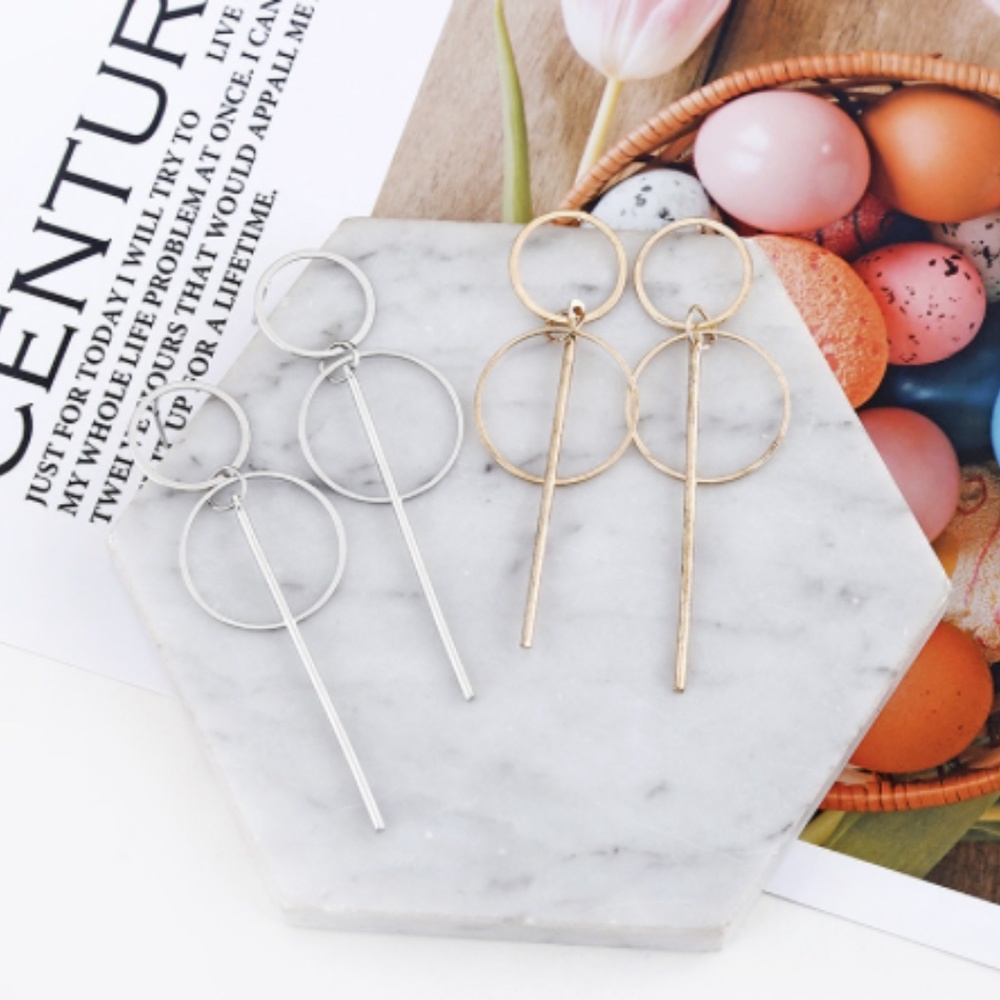 Geometric Drop Dangle Earrings